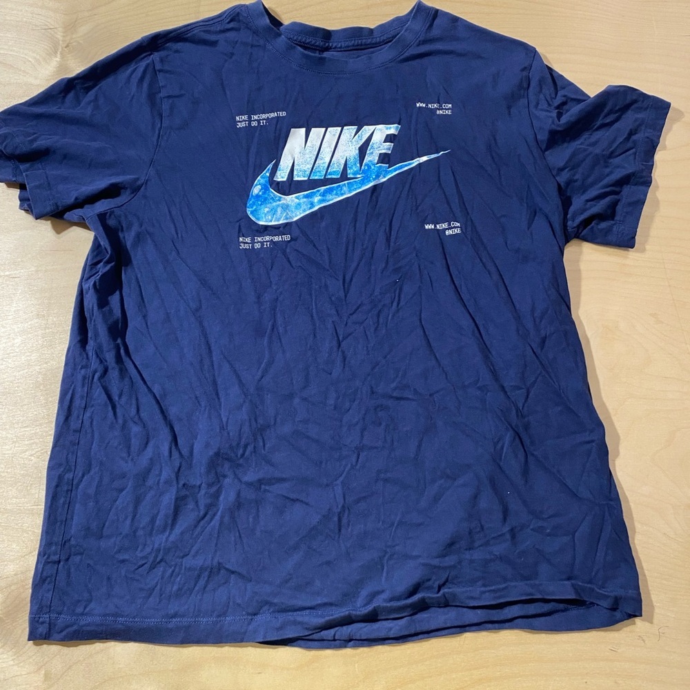 Nike Men's Navy Graphic Tee XL (GB)